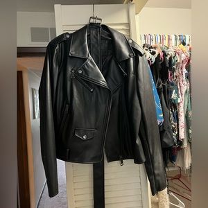 DKNY faux leather Moto jacket